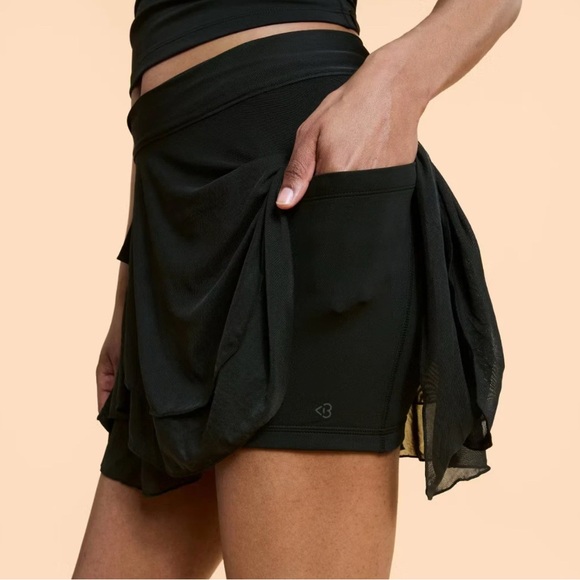 NWT! Popflex Target X Blogilates Dance Studio Wrap Skort 3.25" - Black Medium - Picture 4 of 5
